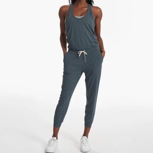 Vuori Lux Jumpsuit, Stone Heather, Medium, NWT